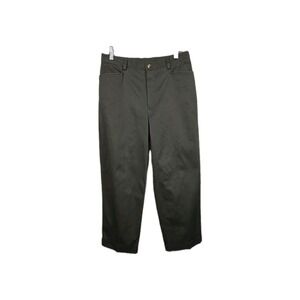 Rafaella Women's Olive Green Cropped Pants Size 6 | Stretch Cotton Twill |...‎